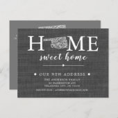 OKLAHOMA州移動アナウンスはがき 案内ポストカード (正面/裏面)