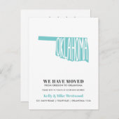 OKLAHOMA新しいアドレスを移動したNew Home ポストカード (正面/裏面)