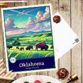 Oklahoma | Anime Style Cel Shaded Postcard ポストカード