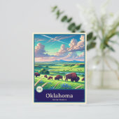 Oklahoma | Anime Style Cel Shaded Postcard ポストカード (スタンド正面)