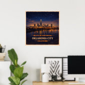 Oklahoma City Oklahoma Centennial ポスター (ホームオフィス)
