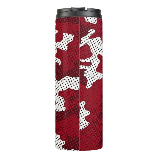 Oklahoma Crimson & Cream Bold Camo Printed タンブラー (裏面)