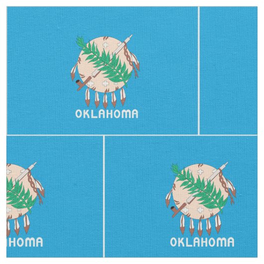 OKLAHOMA Flag - ファブリック (クローズアップ)