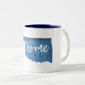 Oklahoma Home Wood Grain ツートーンマグカップ (正面右)