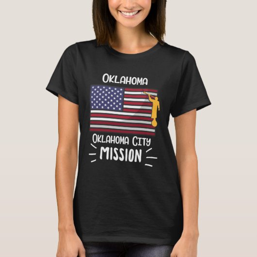 Oklahoma Oklahoma City Mormon LDS Mission Missiona Tシャツ (正面)