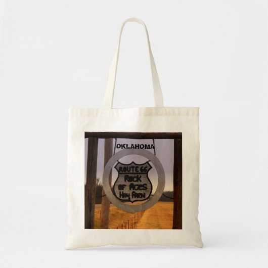 OKLAHOMA ROUTE 66 Grocery Tote Bag. トートバッグ (正面)
