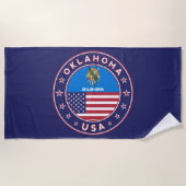 Oklahoma sticker, phone case ビーチタオル (正面)