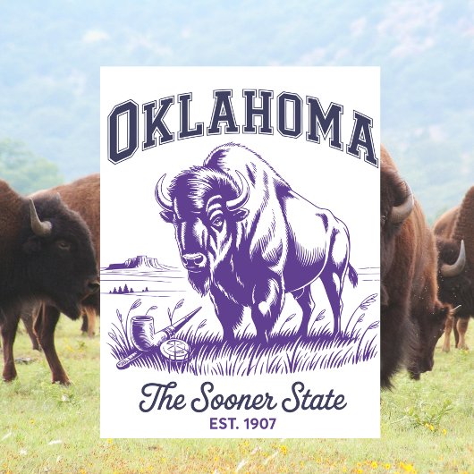 Oklahoma The Sooner State Est. 1907 ポストカード