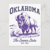 Oklahoma The Sooner State Est. 1907 ポストカード (正面)
