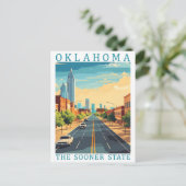 Oklahoma the Sooner State USA Travel Place ポストカード (スタンド正面)