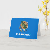 Oklahoman Flag, Flag of Oklahoma カード (黄色い花)
