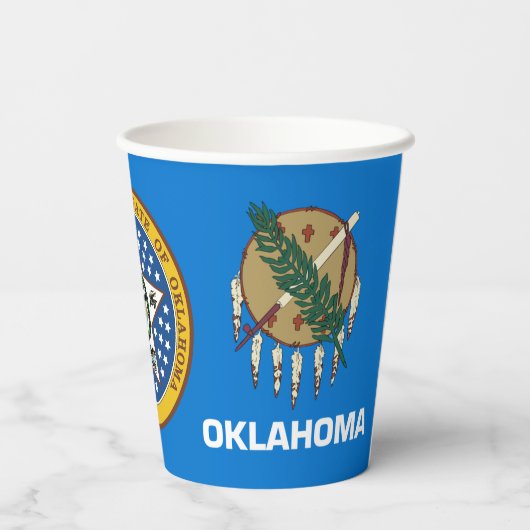 Oklahoman Flag & Seal, Flag of Oklahoma 紙コップ (裏面)