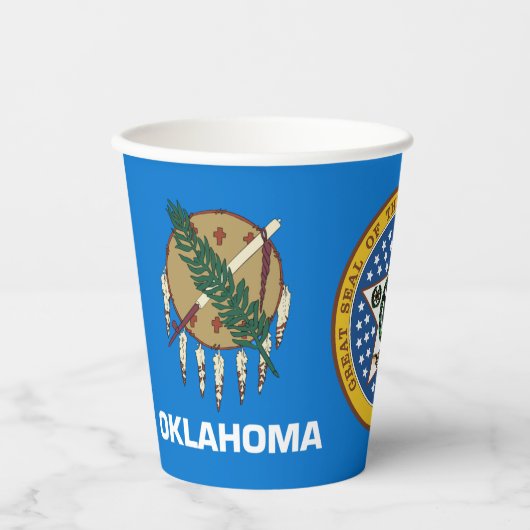 Oklahoman Flag & Seal, Flag of Oklahoma 紙コップ (正面)