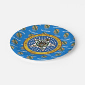 Oklahoman Flag & Seal, Oklahoma ペーパープレート (アングル)