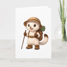 Okojo Adventure Greeting Card – Cute Kawaii Japane カード