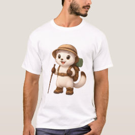 Okojo Adventure T-Shirt – Kawaii Japanese Stoat Tシャツ