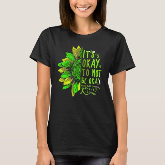 OkSunflower Mental Health Aw Tシャツ (正面)