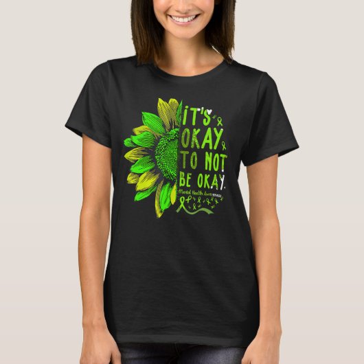 OkSunflower Mental Health Aw Tシャツ (正面)