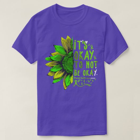 OkSunflower Mental Health Aw Tシャツ (デザイン正面)