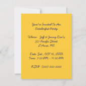 OKTオクトバーフェストカッコー時計ビールパーティの招待状 招待状 (裏面)