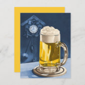 OKTオクトバーフェストカッコー時計ビールパーティの招待状 招待状 (正面/裏面)