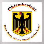 Oktemberfest mit deutschem Wappen ポスター (正面)