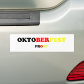 OktoberのFest Prost バンパーステッカー (車上)