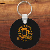 Oktoberfes I Don't Give A Schnitzel Beer Men Women キーホルダー (正面)