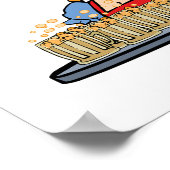 Oktoberfest Barmaid Serving Drinks Poster ポスター (角)