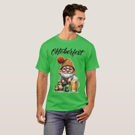 Oktoberfest Beer Gnome Tシャツ (正面フル)