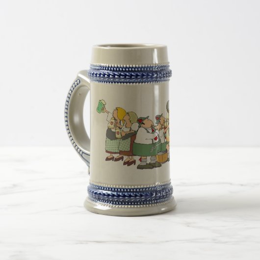 Oktoberfest Beer Stein, Mug ビールジョッキ (正面左)