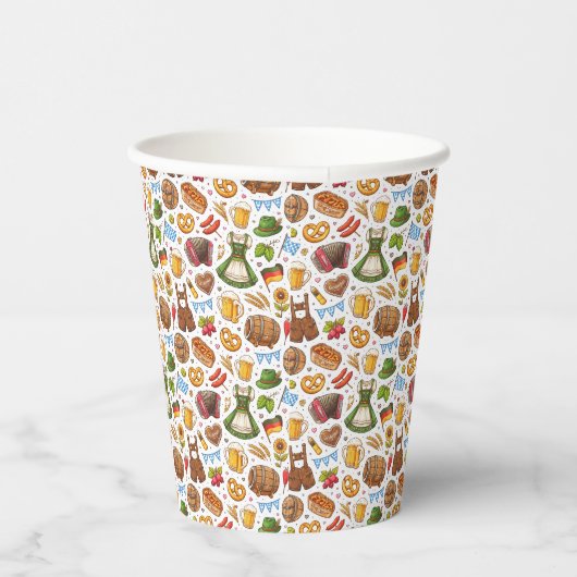 Oktoberfest Celebration Seamless Pattern – Wrappin 紙コップ (右)