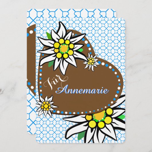 Oktoberfest Einladung 招待状 (正面/裏面)