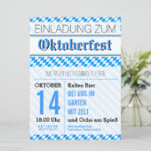 Oktoberfest Einladung 招待状 (スタンド正面)