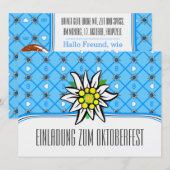 Oktoberfest Einladung 招待状 (正面/裏面)