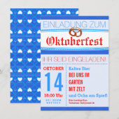 Oktoberfest Einladung dezent 招待状 (正面/裏面)