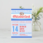 Oktoberfest Einladung dezent 招待状 (スタンド正面)