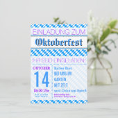Oktoberfest Einladung Rauten 招待状 (スタンド正面)