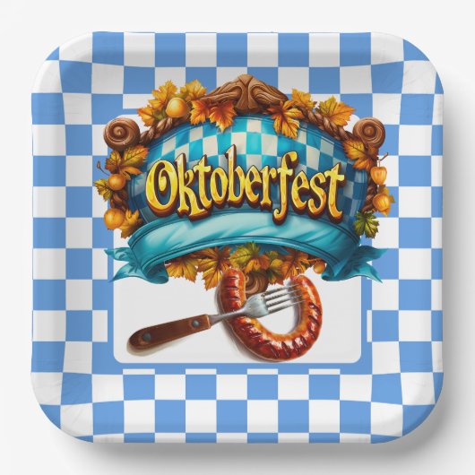Oktoberfest Feast ペーパープレート (正面)