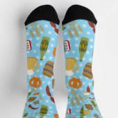 Oktoberfest Food and Drink ソックス (上部)