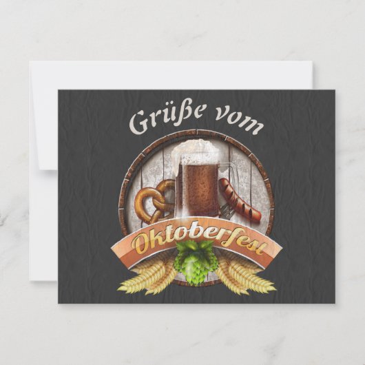 Oktoberfest Grüße カード (正面)