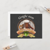 Oktoberfest Grüße カード (正面/裏面インサイチュ)