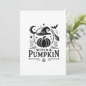 Oktoberfest Hexenhut und Kürbis Design Magische Ku シーズンカード (スタンド正面)