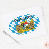 Oktoberfest - Leones borrachos 楕円形シール (封筒)