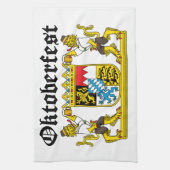 Oktoberfest - Leones con cerveza キッチンタオル (縦)