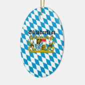 Oktoberfest - Leones con cerveza セラミックオーナメント (左)