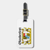 Oktoberfest - Leones con cerveza ラゲッジタグ (正面縦)