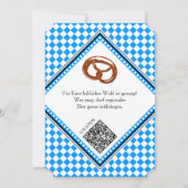 Oktoberfest QRコード ダウンロード可能 招待状 (裏面)