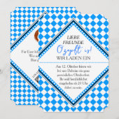Oktoberfest QRコード ダウンロード可能 招待状 (正面/裏面)