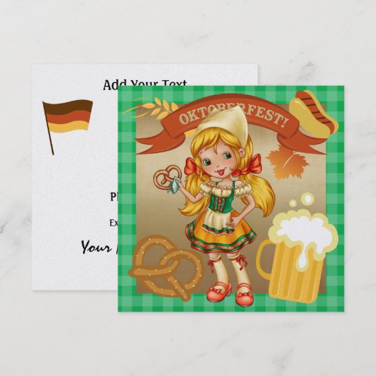 OKTOBERFEST - SRF 招待状 (正面/裏面)